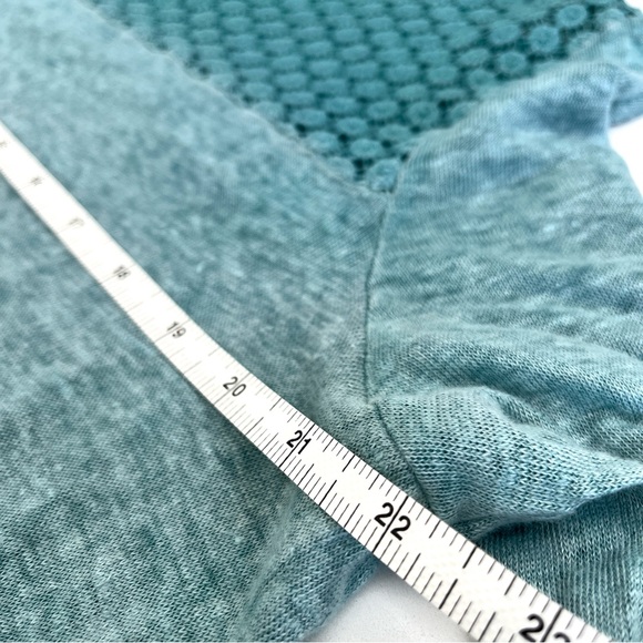 Anthropologie, Akemi + kin, Amis linen tunic top, with crochet lace. Size L - Picture 8 of 9